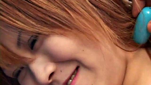 Hot Japanese teen goes solo in POV