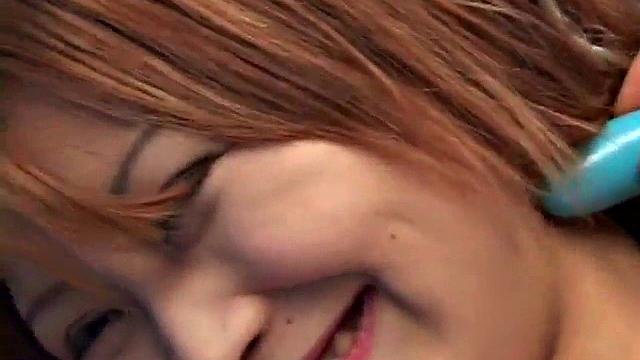 Hot Japanese teen goes solo in POV