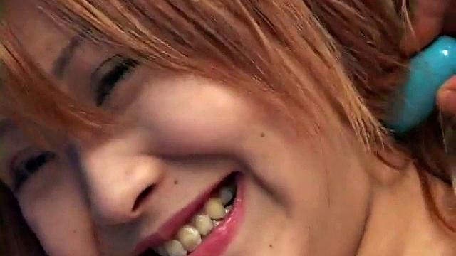 Hot Japanese teen goes solo in POV