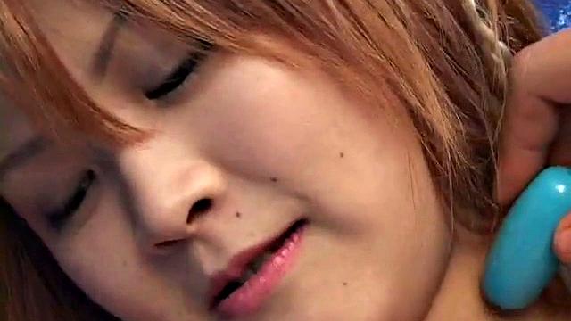 Hot Japanese teen goes solo in POV