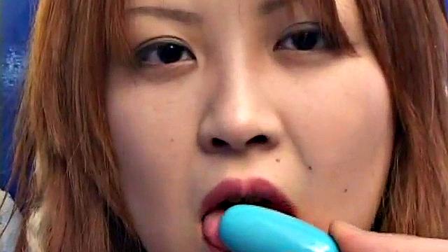 Hot Japanese teen goes solo in POV