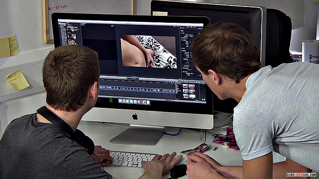 Fucking The Editor's Tight Butt - Casper Ellis & James Lewis