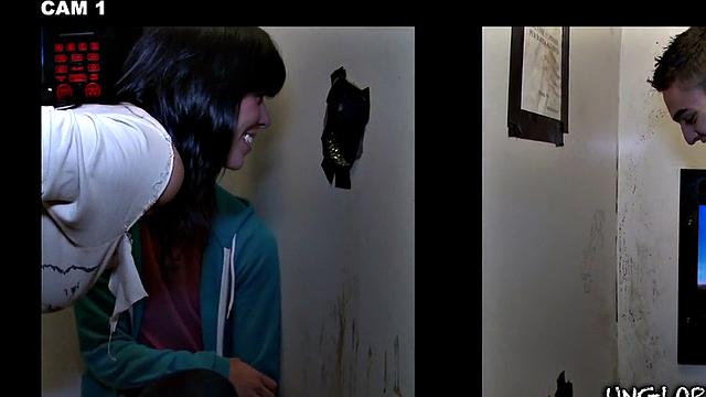 Gloryhole with fooled straight