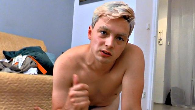 Pulled student sucking cock