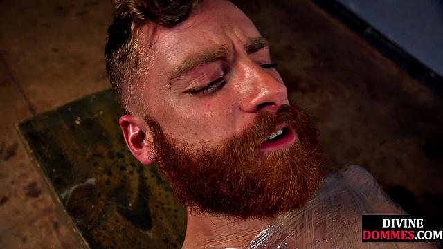 Big-titted femme foot-licked by incel