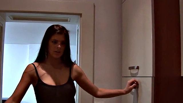 Femdom babes strapon fuck pathetic loser while jerking