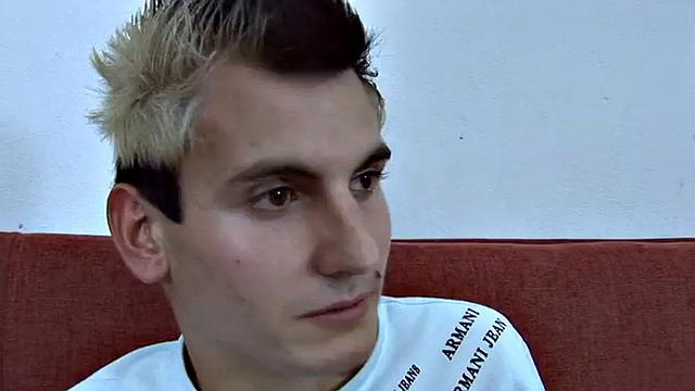 Femdom babes strapon fuck pathetic loser while jerking