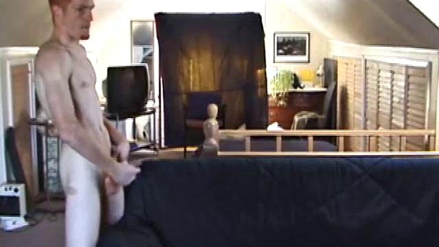 Tristan Stroking Cock