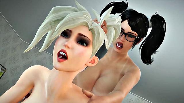 Futa3DX - Busty Futa Babe Fucking Tight Pussy Hard