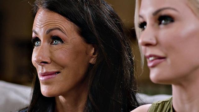 GIRLSWAY - Stacked MILFs Kenzie Taylor & Reagan Foxx Get Naughty With Stepdaughter Demi Hawks