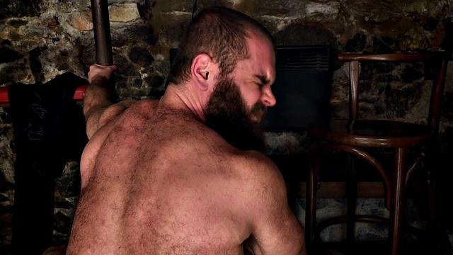 Tattooed guy fucked by muscular man in tight asshole