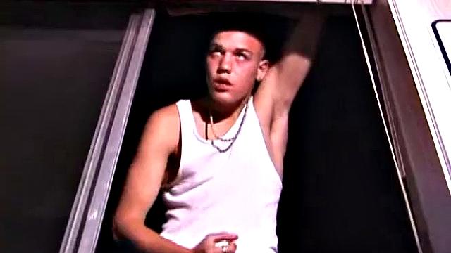 Exhibitionist Lance Jerking Outside