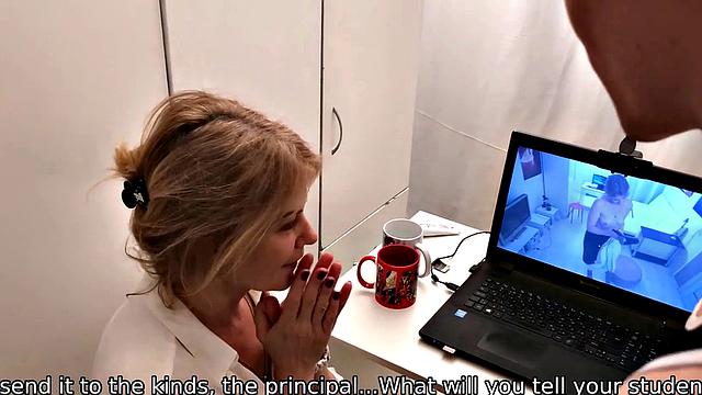 TUTOR4K. Tricky stud seduces tutor in front of camera