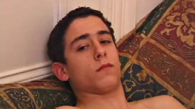 Young Luciano doesn't hesitate to get naked and work his meat. His sexy bad boy body is tattooed and his low hanging balls bounce and sway in time with his dick stroking. His cock is perfect in every way and he works it like a good friend.