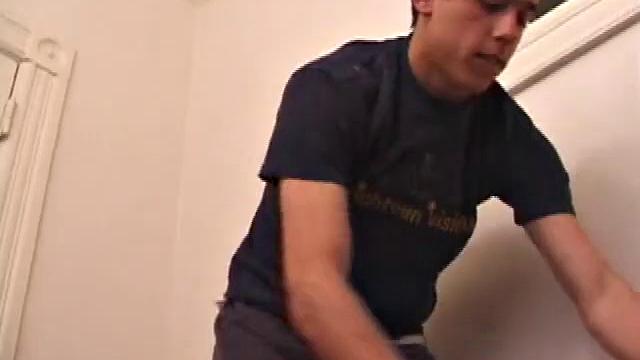 Young Luciano doesn't hesitate to get naked and work his meat. His sexy bad boy body is tattooed and his low hanging balls bounce and sway in time with his dick stroking. His cock is perfect in every way and he works it like a good friend.