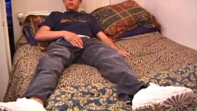 Young Luciano doesn't hesitate to get naked and work his meat. His sexy bad boy body is tattooed and his low hanging balls bounce and sway in time with his dick stroking. His cock is perfect in every way and he works it like a good friend.