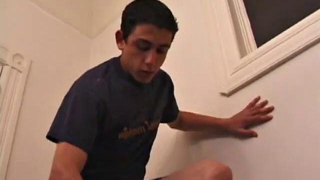 Young Luciano doesn't hesitate to get naked and work his meat. His sexy bad boy body is tattooed and his low hanging balls bounce and sway in time with his dick stroking. His cock is perfect in every way and he works it like a good friend.