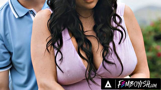 FEMBOYISH - Lustful Employee Ander Wolfe Dresses As Drake Von's GF To Have Some Good Dick