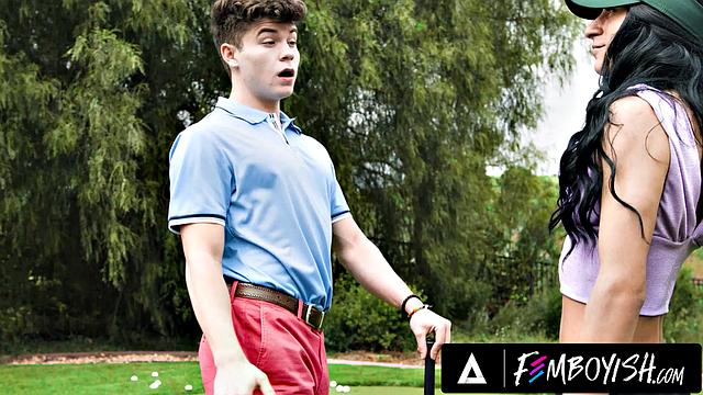 FEMBOYISH - Lustful Employee Ander Wolfe Dresses As Drake Von's GF To Have Some Good Dick