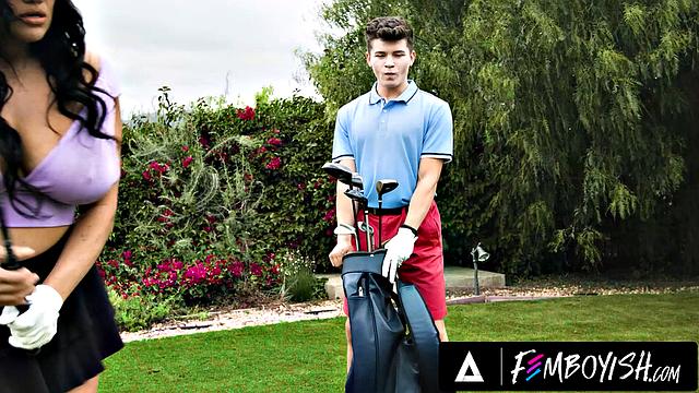 FEMBOYISH - Lustful Employee Ander Wolfe Dresses As Drake Von's GF To Have Some Good Dick