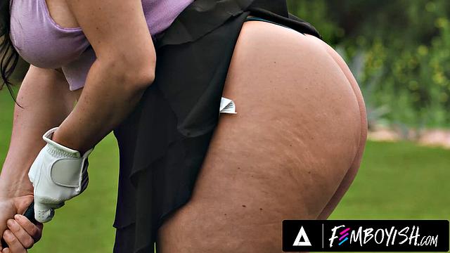 FEMBOYISH - Lustful Employee Ander Wolfe Dresses As Drake Von's GF To Have Some Good Dick