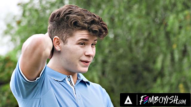 FEMBOYISH - Lustful Employee Ander Wolfe Dresses As Drake Von's GF To Have Some Good Dick