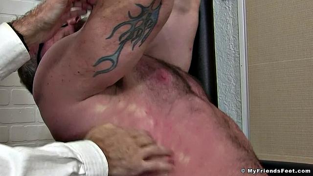 Rick Tickled in Sheer Pantyhose - Rick