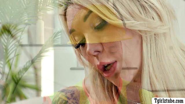 Construction worker drills two horny TS