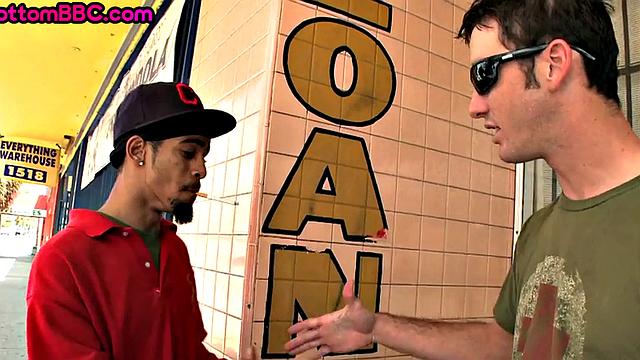 Picked up Ebony gets fucked till cumshot for money