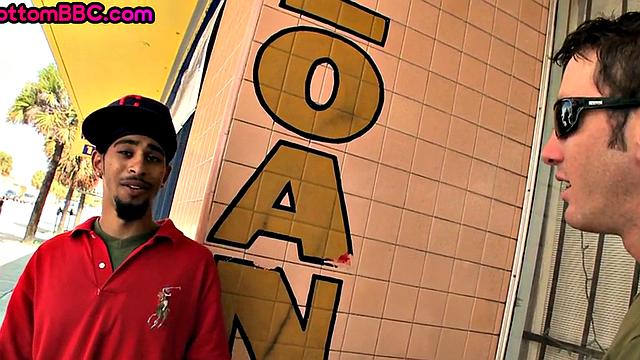 Picked up Ebony gets fucked till cumshot for money