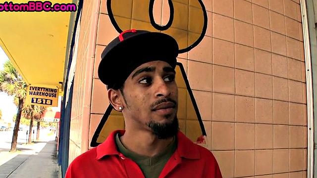 Picked up Ebony gets fucked till cumshot for money