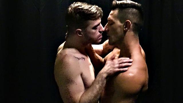 Breeding young stud fucks athletic jock after rimming ass