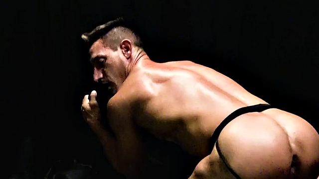 Breeding young stud fucks athletic jock after rimming ass