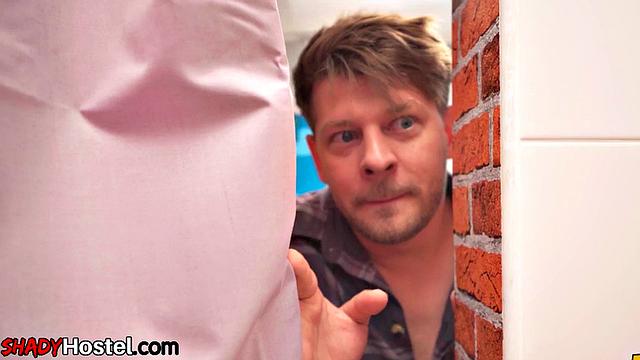 Big-titted MILFs drilled by guest