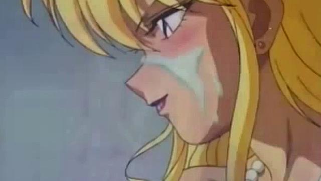 Watch this anime shemale get a mouthful of cum