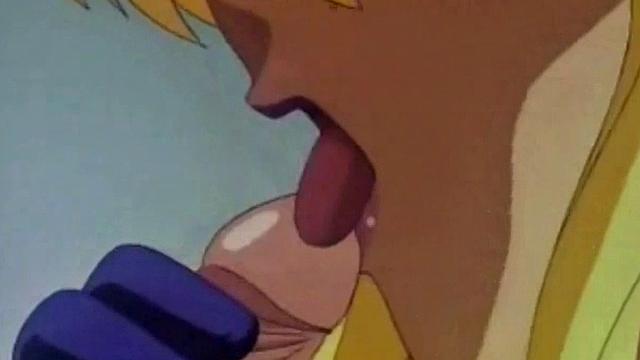 Watch this anime shemale get a mouthful of cum