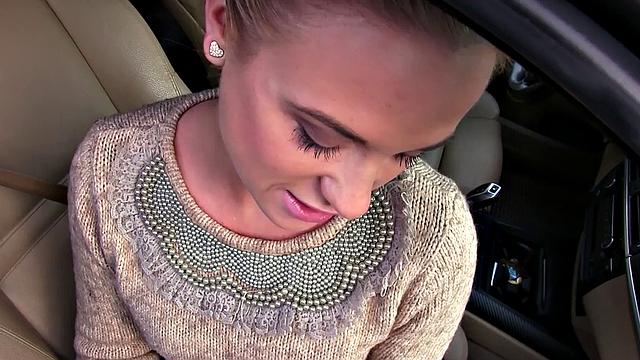 Fit Hitchhiker in Nude Stockings