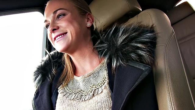 Fit Hitchhiker in Nude Stockings