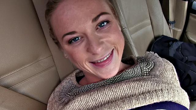 Fit Hitchhiker in Nude Stockings