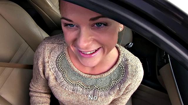 Fit Hitchhiker in Nude Stockings