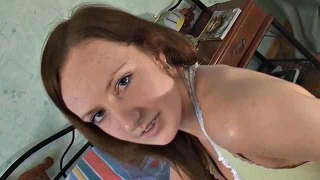 Sweet Teen Fingering her Tight pussy