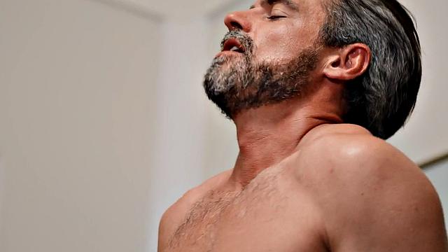 Str8 jock fucked in 3some by twink and DILF until cumshot