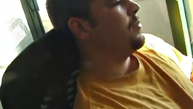 Young Tony returns for another solo session and after pulling off his pants he strokes up a stiff one, while watching some on his computer. After jacking off with determination, Tony strokes out another messy cum shot