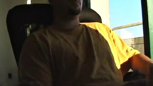 Young Tony returns for another solo session and after pulling off his pants he strokes up a stiff one, while watching some on his computer. After jacking off with determination, Tony strokes out another messy cum shot