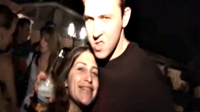 Hot party girls with small tits take turns on a lucky stud