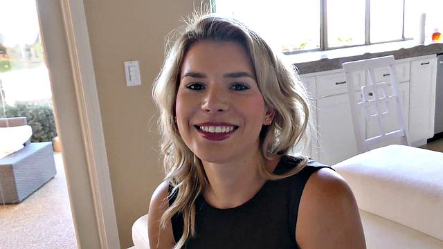 Hot blonde teen with grandpa