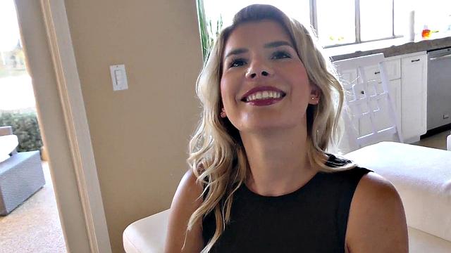 Hot blonde teen with grandpa