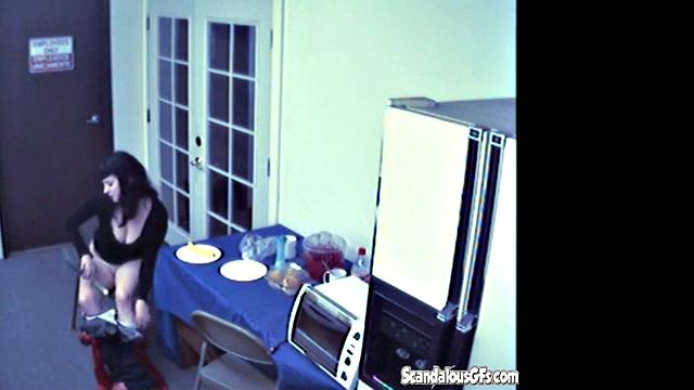 Brunette rubbing and Masturbating with Vegetable