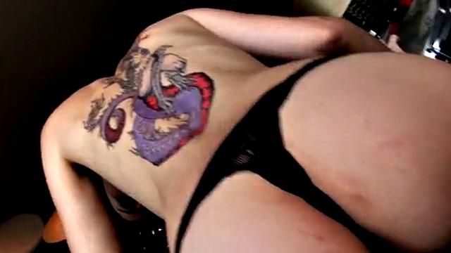 Lesbian Nina Drummer showcasing tits and pussy