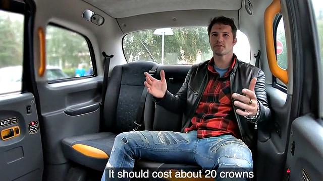 Amateur cab bae in stockings gets pussyfingered and fucked